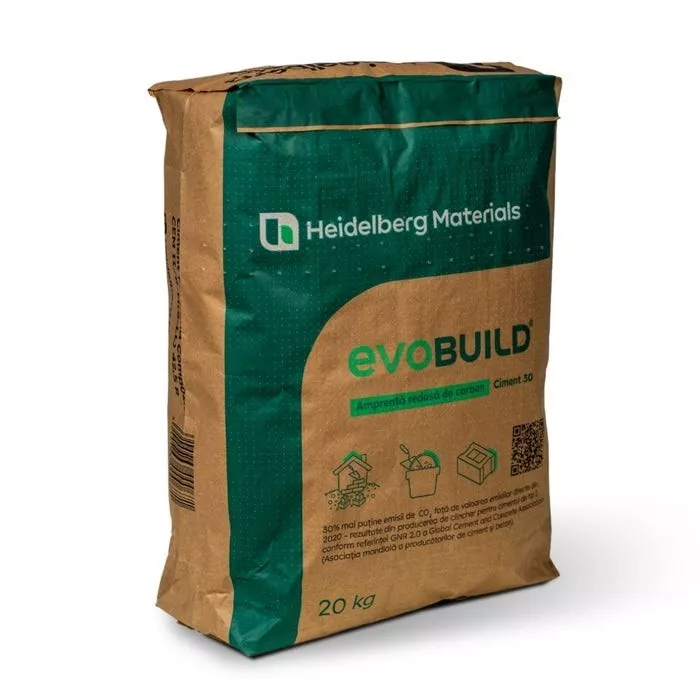 Ciment Portland Heidelberg Materials CEM II B-M (S-LL) 42.5 R, EvoBuild, 20 kg